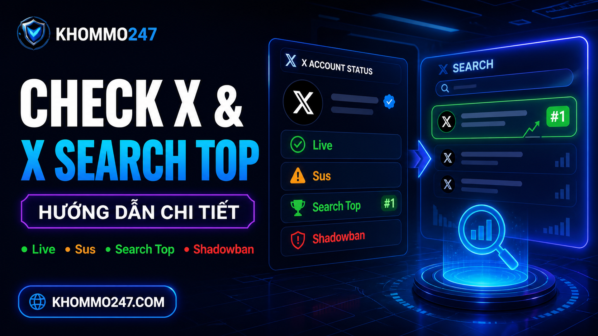 Hướng Dẫn Check X và Check X Search Top Hàng Loạt